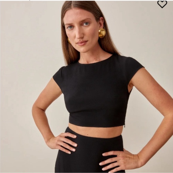 Reformation Scout cropped blouse ONLY - Picture 1 of 4